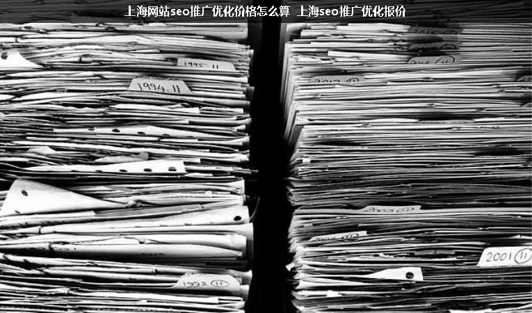 上海網站seo推廣優(yōu)化價格怎么算 上海seo推廣優(yōu)化報價